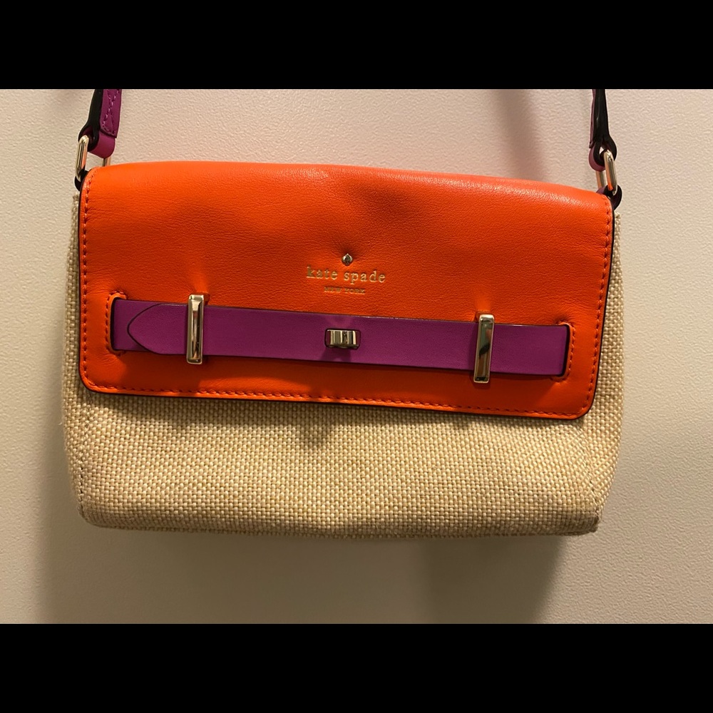 Kate Spade pink & orange crossbody